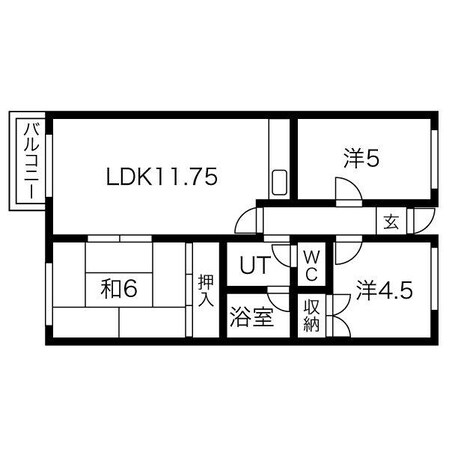 シャトーグリーンの物件間取画像